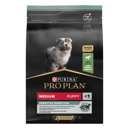 PRO PLAN Chien Medium Puppy Sensitive Digestion Agneau 3KG