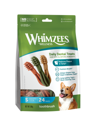 WHIMZEE Snack Brosse à dents S 24PCS
