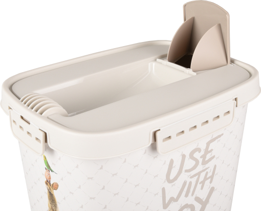 Conteneur à aliments June Rectangle Taupe et Blanc 8,4 Litres