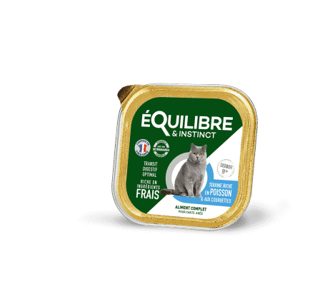 Pâtées riches en poisson & aux courgettes pour CHAT ÂGÉ