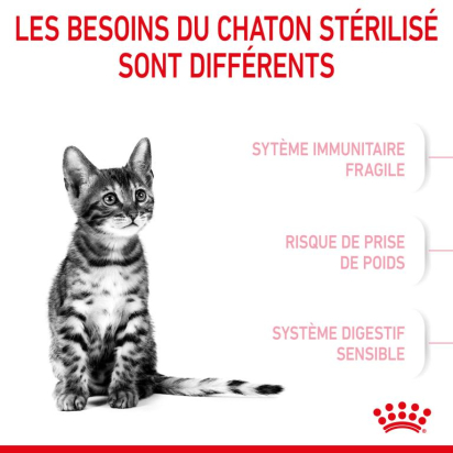 ROYAL CANIN KITTEN STERILISED CHATON STERILISE DE 6 A 12 MOIS 3,5KG