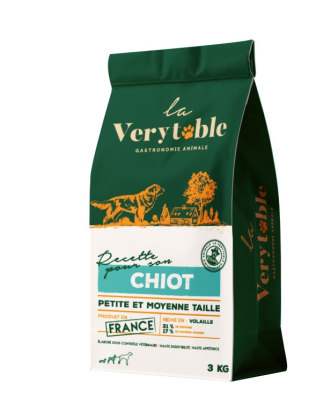 VERYTABLE CHIOT PETITES ET MOYENNES RACES 3kg