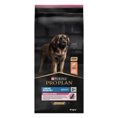 PRO PLAN Chien Large Adult Robust Sensitive Skin Saumon 14KG