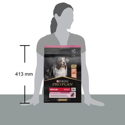 PRO PLAN Chien Medium Adult Sensitive Skin Saumon 3KG