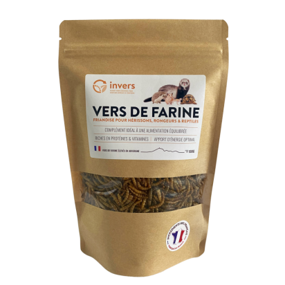 VERS DE FARINE POUR Rongeurs, Reptiles, Hérissons 100G