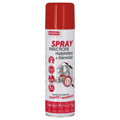 Spray insecticide Habitation + Géraniol - 250 ml