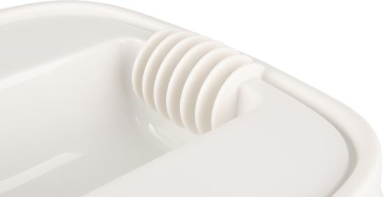 Conteneur à aliments June Rectangle Taupe et Blanc 8,4 Litres
