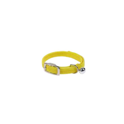 Collier chat élastique fluo jaune 