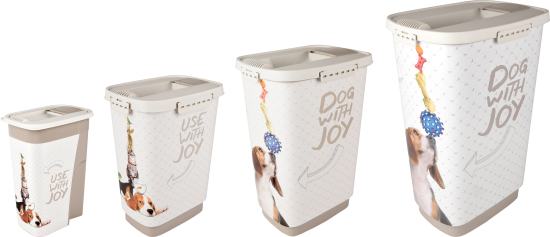 Conteneur à aliments June Rectangle Taupe et Blanc 4,1 Litres