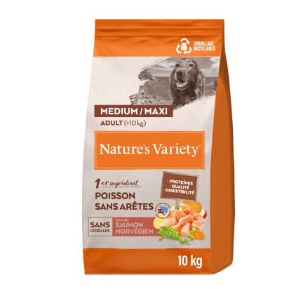 NATURE'S VARIETY chien Original No Grain med adult saumon 10kg