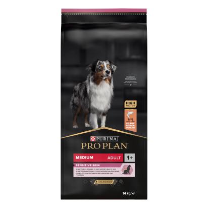 PRO PLAN Chien Medium Adult Sensitive Skin Saumon 14KG