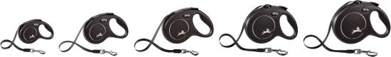 Flexi Laisse à enrouleur New Classic Tape Noir