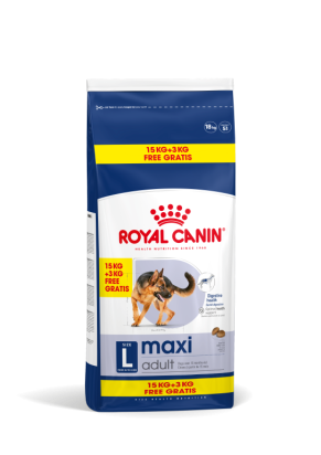 ROYAL CANIN CHIEN MAXI - 15 +3 KG OFFERTS