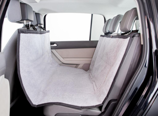 Couverture pour sièges de voiture, 1,45 × 1,60 m, gris clair/noir