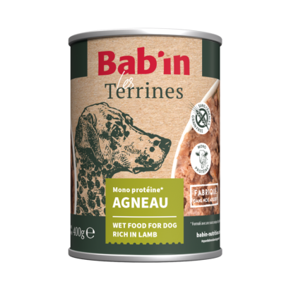 BAB'IN TERRINE CHIEN ADULTE AGNEAU - 400G