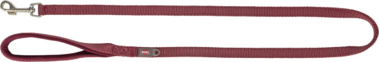Premium laisse, M–L: 1,00 m/20 mm, sangria