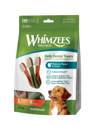 WHIMZEE Snack Brosse a dents L 6PCS