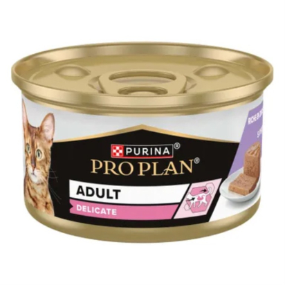 PRO PLAN MOUSSE DELICATE DINDE - 85G 18+6 BOITES