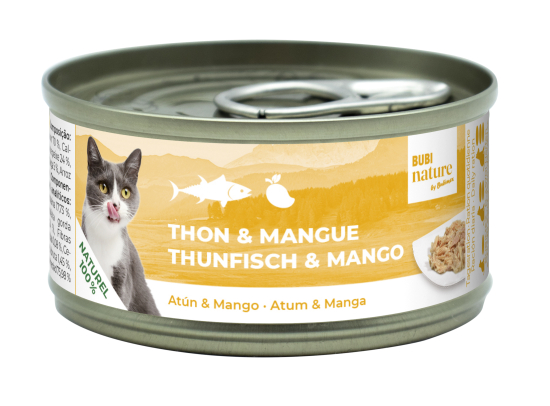 Pâtée pour chat BUBINATURE THON & MANGUE 70G - BUBIMEX