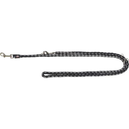 Cavo laisse réglable, S–M: 2,00 m/ø 12 mm, noir/gris graphite
