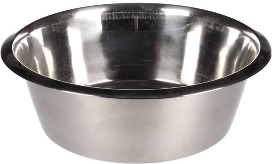 Gamelle pour la nourriture et l'eau Baldwin Rond Argent- 29cm -4050ml