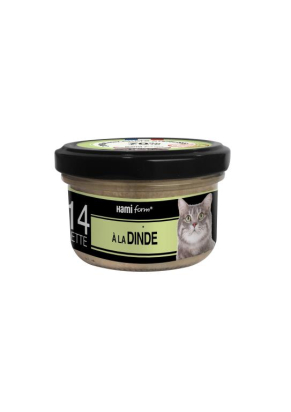 cuisiné pour chat recette n°14 Dinde 80grammes