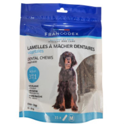 LAMELLES A MACHER DENTAIRES POUR CHIEN taille M x15