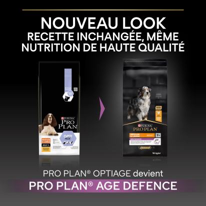 PRO PLAN Chien Medium&Large Adult 7+ Age Defence Poulet 14KG