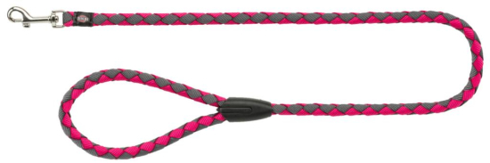 Cavo laisse, L–XL: 1,00 m/ø 18 mm, fushia/gris graphite