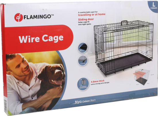 CAGE METALLIQUE NYO NOIR L 