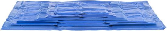 Matelas rafraîchissant, XL: 90 × 50 cm, bleu/gris