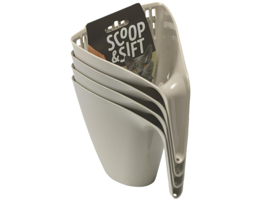 Pelle à litière scoop lux gris