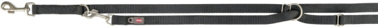 Premium laisse réglable, M–L: 2,00 m/20 mm, noir