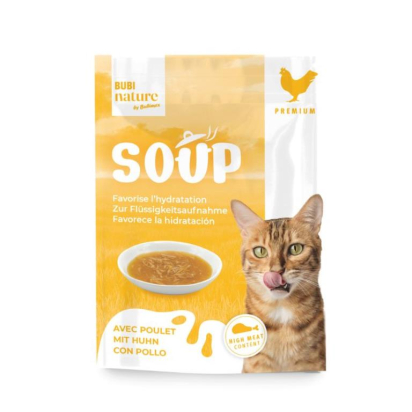 Soupe au poulet pour chat, 50g