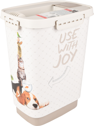 Conteneur à aliments June Rectangle Taupe et Blanc 8,4 Litres