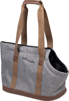 JACK & VANILLA V BIZOU TRANSPORTEUR GRIS/BRUN 41X21X31CM