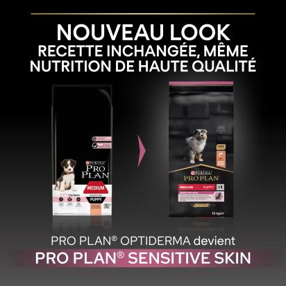 PRO PLAN Chien Medium Puppy Sensitive Skin Saumon 12KG