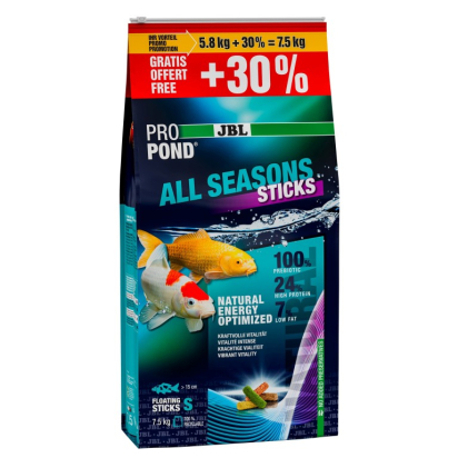 ALIMENT 4 SAISONS POUR KOÏ ET POISSON DE BASSIN 7.5 KG