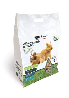 Litière végétale granulés rongeur 18L