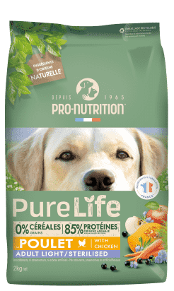 Pure Life chien Adult Light Sterilised 2kg