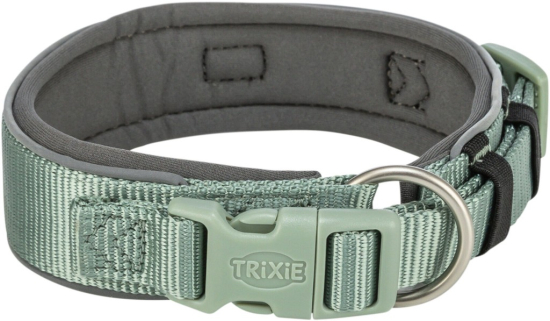 Premium collier, extra large, L–XL: 53–62 cm/50 mm, sauge/gris graphite