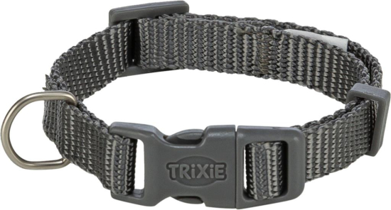 Premium collier, S: 25–40 cm/15 mm, gris graphite