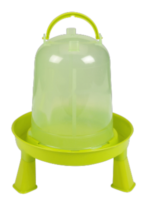 Abreuvoir en plastique avec pieds vert clair, 3L