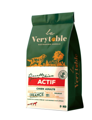 LA VERYTABLE CROQUETTES POUR CHIEN ADULTE ACTIF 3kg