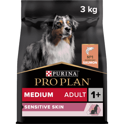 PRO PLAN Chien Medium Adult Sensitive Skin Saumon 3KG