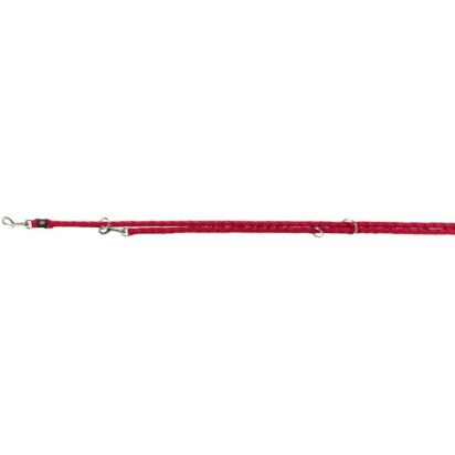 Cavo laisse réglable, L–XL: 2,00 m/ø 18 mm, rouge