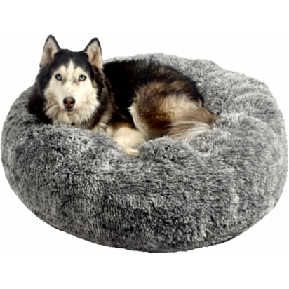 DONUT POILU BICOLOR NOIR L