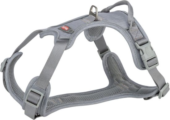 Premium harnais active, L–XL: 74–100 cm/25 mm, gris graphite