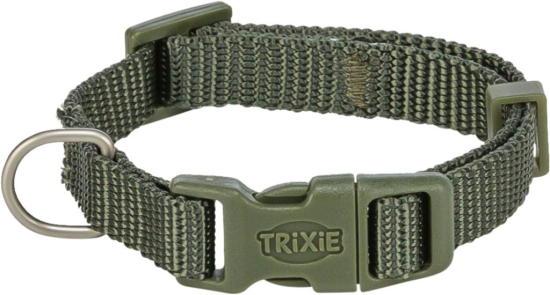 Premium collier, XXS–XS: 15–25 cm/10 mm, vert olive