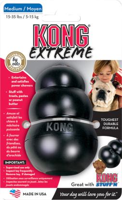 Kong® Jouet Extreme Noir Wobbler - M